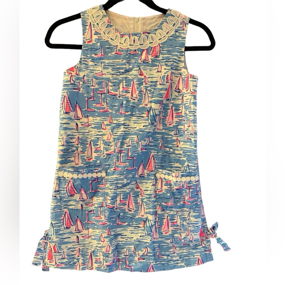 🛥️ Lilly Pulitzer Size 10 EEUC girls boatylicious shift